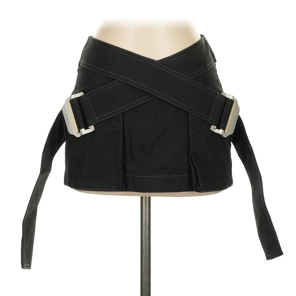 Dion Lee belted pocket skirt black
